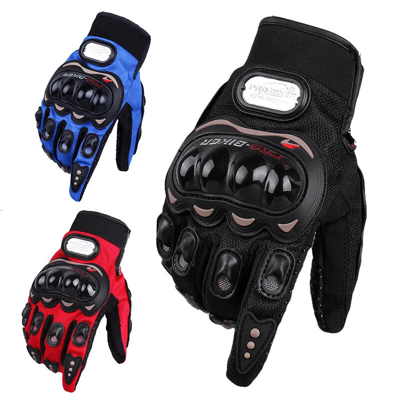 Motorradhandschuhe mit Knöchelschutz Sommer Belüftet und Touchscreen Funktion - Bild 1 von 4