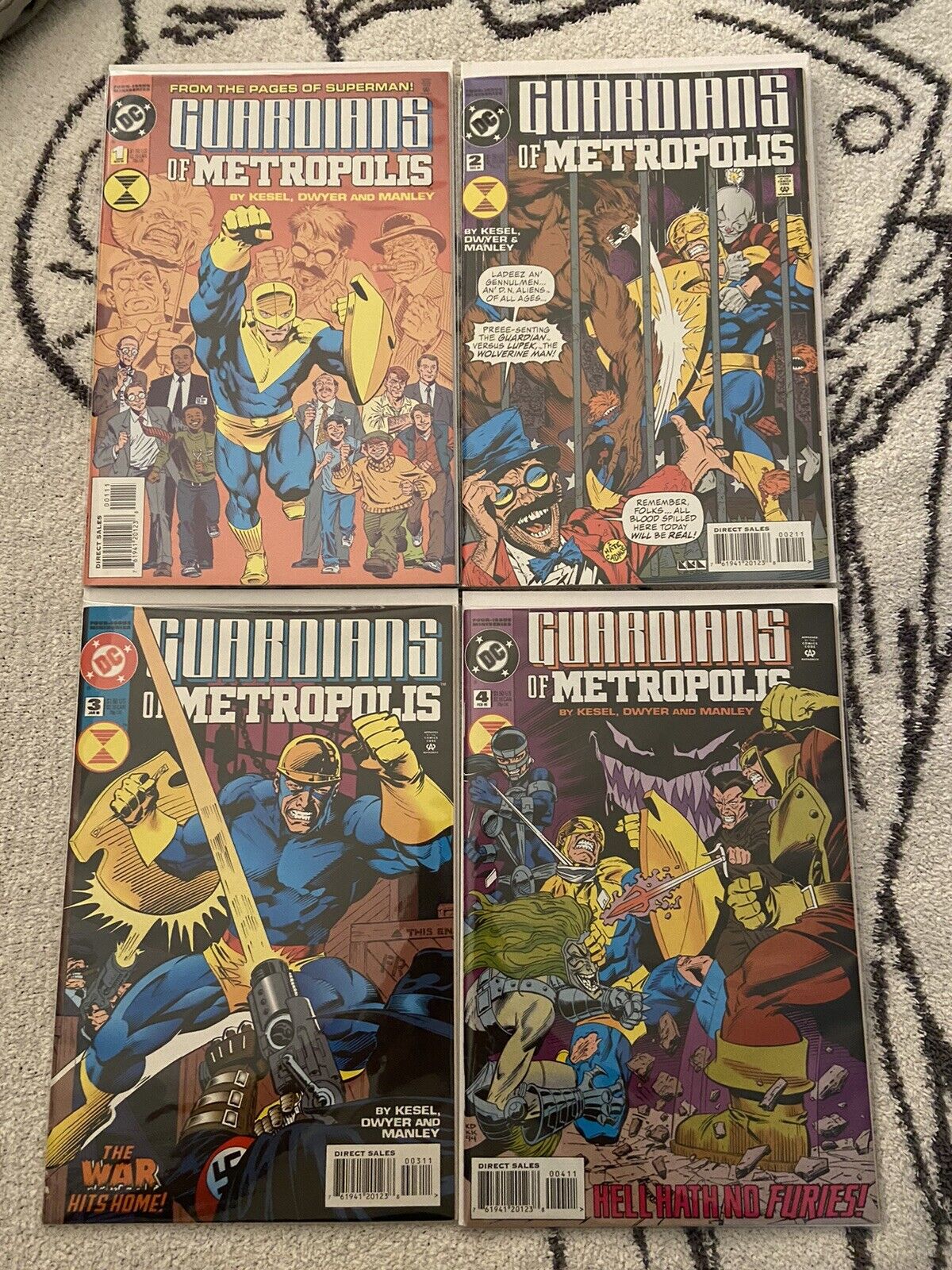 Guardians Of Metropolis #1-4 Complete Set (1994-1995) DC Comics