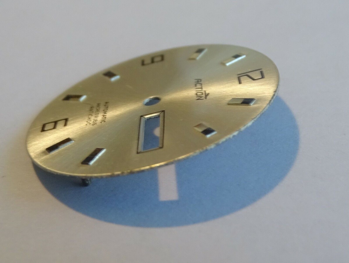 Cadran De Montre Plat Gris Avec Date Et Secondes - Diamètre 29,50 Mm, Pour Horloger, Neuf