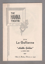 Eva Le Gallienne "HEDDA GABLER" Efrem Zimbalist, Jr. 1948 Cleveland Playbill