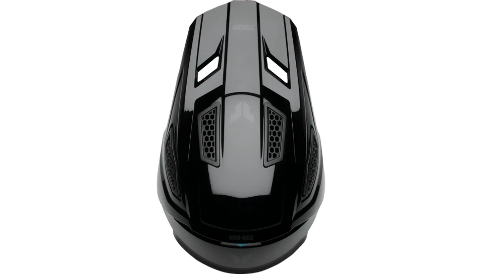 全新! 2025 THOR MX FLEET BLACKOUT HELMET MOTOCROSS Offroad - 选择尺寸 — 第 4/4 张图片