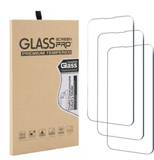 3-PACK For iPhone 15 14 13 12 11 Pro Max XR Max Tempered Glass Screen Protector