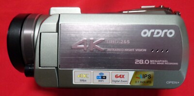 ORDRO GREY, 28.0 MP, 4K CAMCORDER