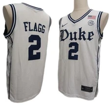 Cooper Flagg Duke Blue Devils Men Jersey - All Stitched White