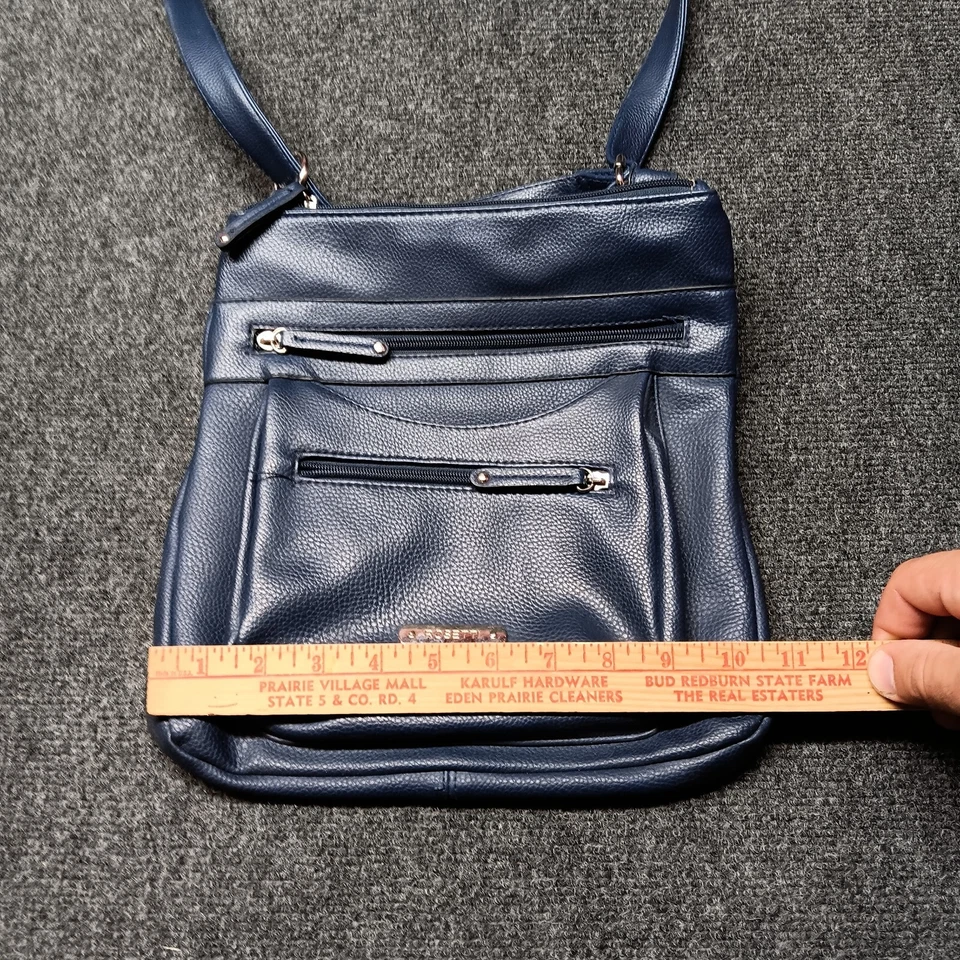 Bolso Bandolera Rosetti Azul Guijarro Correa Ajustable Forrado Bolsillos con Cremallera Foto 4 de 4