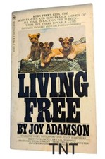 Living Free, Paperback Movie Adaptation, Joy Adamson, 1972 Lions