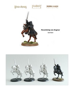 Hexenkönig von Angmar - beritten - Ringgeist  / Nazgul - GW - Zinn - OOP