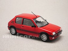 PEUGEOT 205 GTI 1.9 rouge, voiture miniature 1/43e ODEON 078