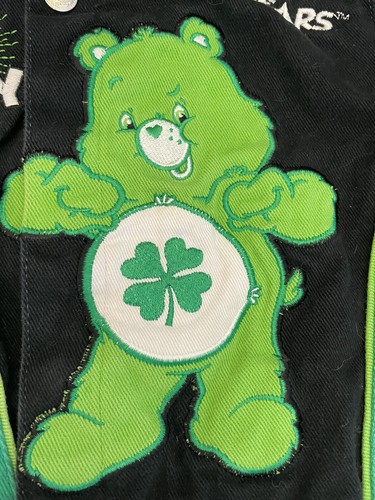 2010 Care Bears Toddler Jacket Coat 2T Good Luck Bear Happy Go Lucky Embroidered - Picture 3 of 18