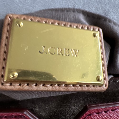 NWT JCrew Leather Claremont Purse Crossbody Bag Desert Cherry Retail $250 - Picture 3 of 9