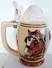 Anheuser-Busch 2001 membership stein Living the Legacy in box with COA