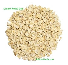 Organic Rolled Oats old fashion gluten free non-GMO, Whole Grain Vegan Bulk