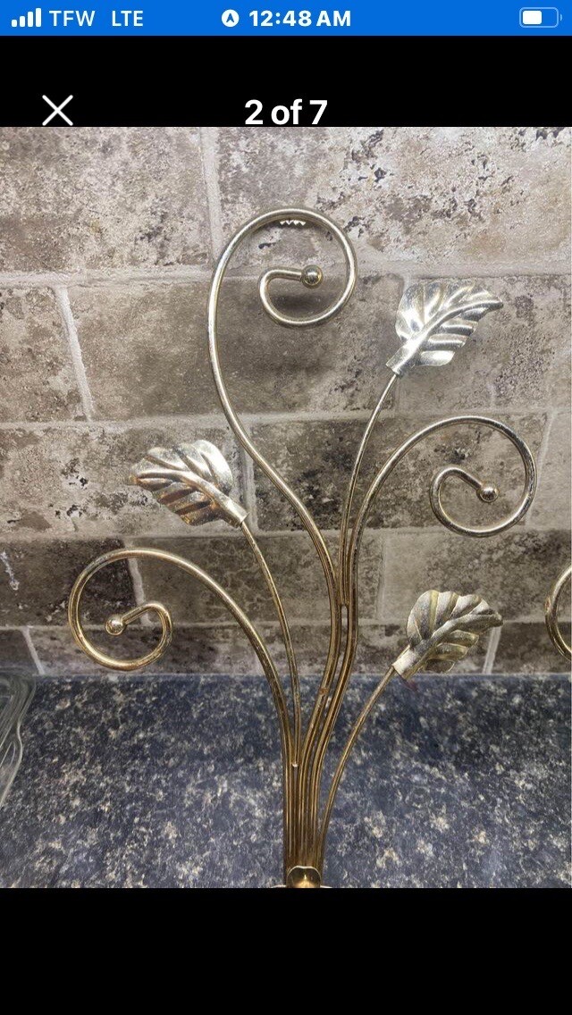 Vintage 1970’s, Set Of 2 Home Interior Brass Candle Sconce eBay