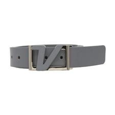 Volvik 100 Genuine Italian Real Solid Leather Belt, Free Size up to 42" - Grey