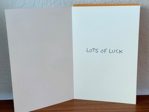 Vintage Carlton Cards "Lots Of Luck" New Adventure Greeting Card - Picture 2 of 3