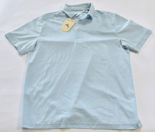 Tommy Bahama Men's Perfomance Golf Short Sleeve Stretch Polo Size M Blue