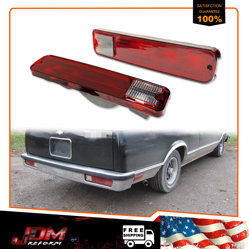 Pair Of Rear Tail Lights For Chevy El Camino, GMC Caballero, Malibu (1979-1987)