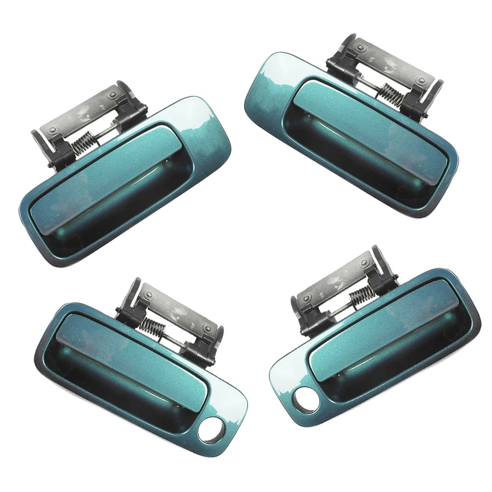 Set of 4PCS Outside Door Handle For 00 01-04 Toyota Avalon 6S7 Aspen Green Pearl - Image 2 of 4