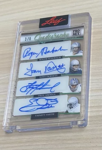 Staubach Dorsett Aikman Smith 2023 Pro Set Pure Quadography #3/6 Dallas Cowboys