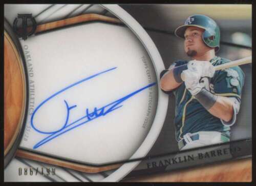 Franklin Barreto Auto /199 #TA-FB 2018 Topps Tribute Autographs Athletics