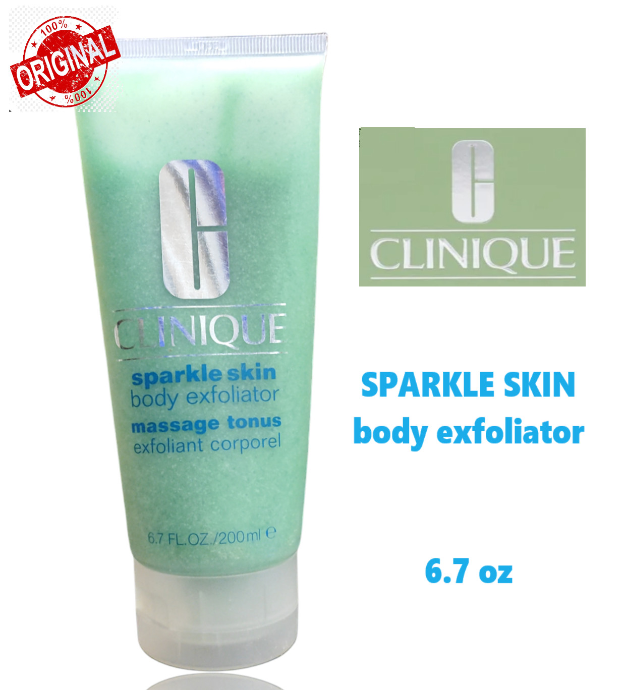 Отшелушивающее средство для тела Clinique Sparkle Skin 200 мл67 унции Новая БЕСПЛАТНАЯ ДОСТАВКА 5490₽