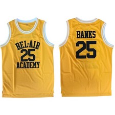 Fresh Prince of Bel Air Academy Carlton Banks Basketball Jersey Men's Size Small