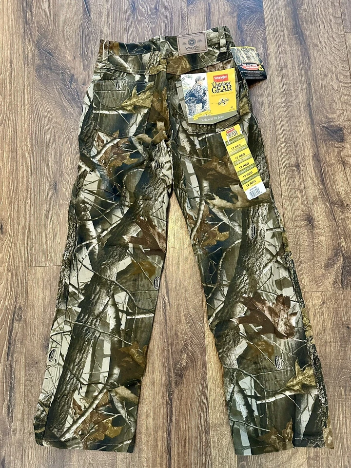 Vintage Wrangler Realtree Youth Relaxed Fit Hunting Jeans Size 12 NWT - Image 2 of 4