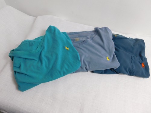 C7 - Polo Ralph Lauren 100% Cotton XL T=Shirt Bundle Men's XL - 3 Shades of Blue - Picture 8 of 9