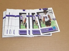 2022 Panini Donruss BASE LOT OF 28 CARDS TRAVIS JONES RAVENS #384