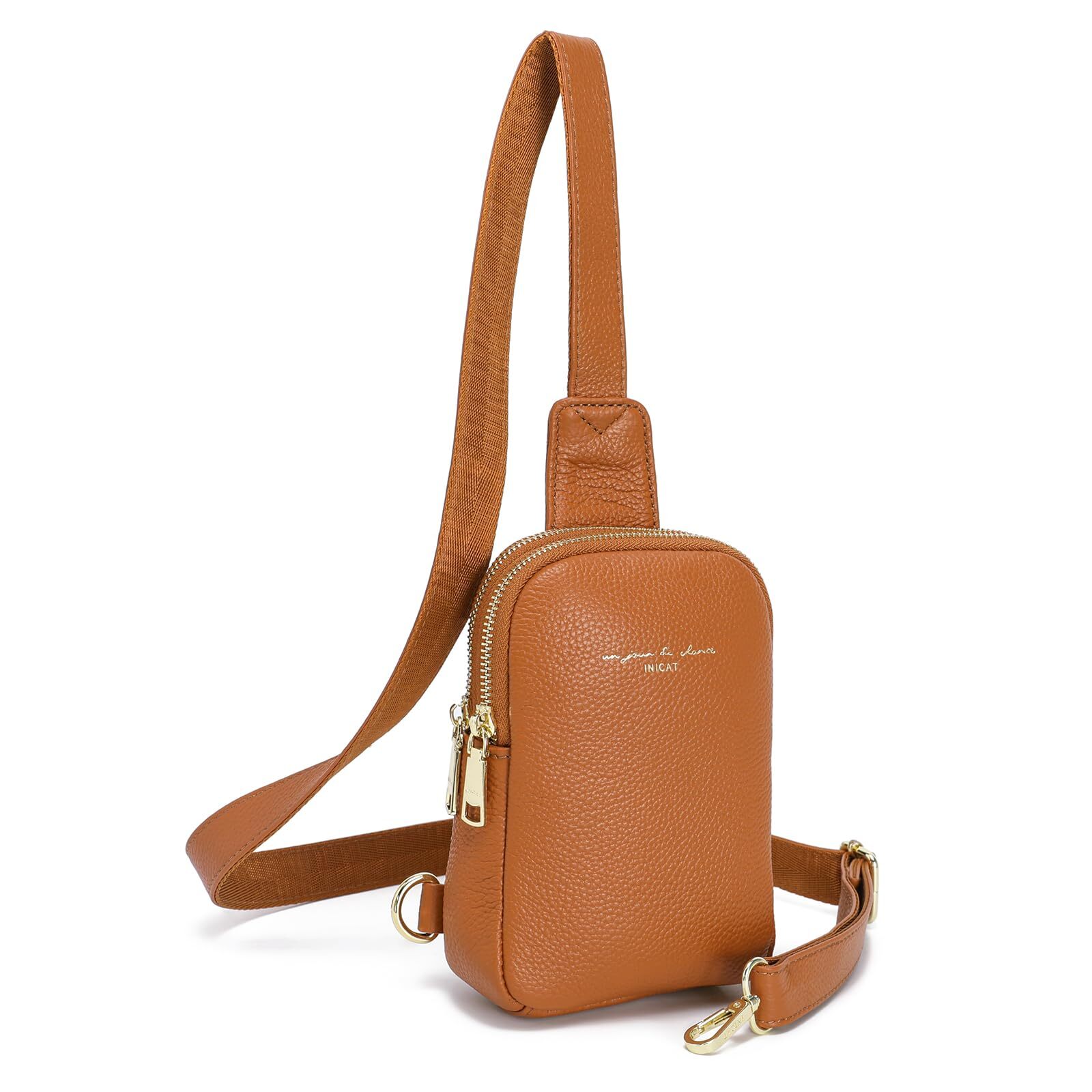 Small Crossbody Sling Bags for Women Genuine Leather Cell Phone Purse Fanny P...