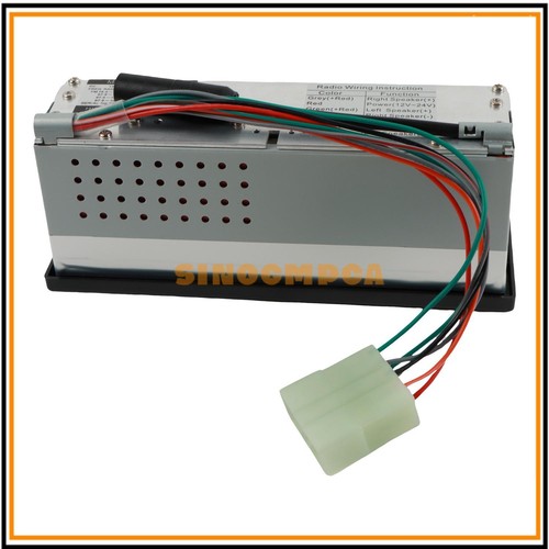 M200 Radio 24V AM FM MP3 Player for Komatsu Kobelco Sumitomo Excavator Car Truck - Picture 7 of 11