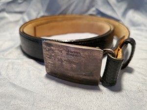 tiffany sterling silver belt buckle