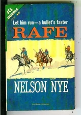 RAFE & HIDEOUT MOUNTAIN by Nye, Ace Double #F-150 western pulp vintage pb