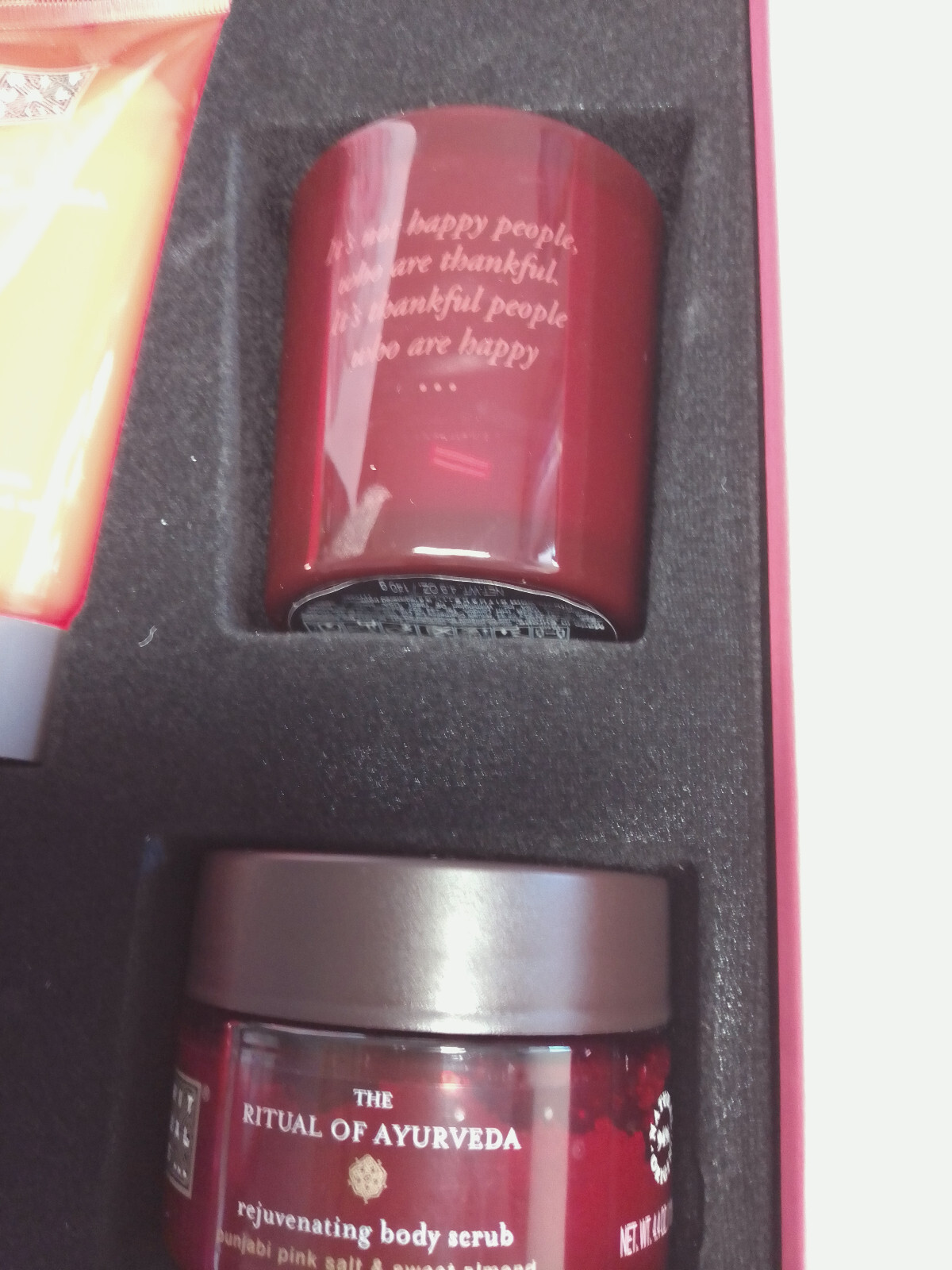 Rituals, The Ritual of Ayurveda, 4er Set Duschgel Peeling Creme Kerze