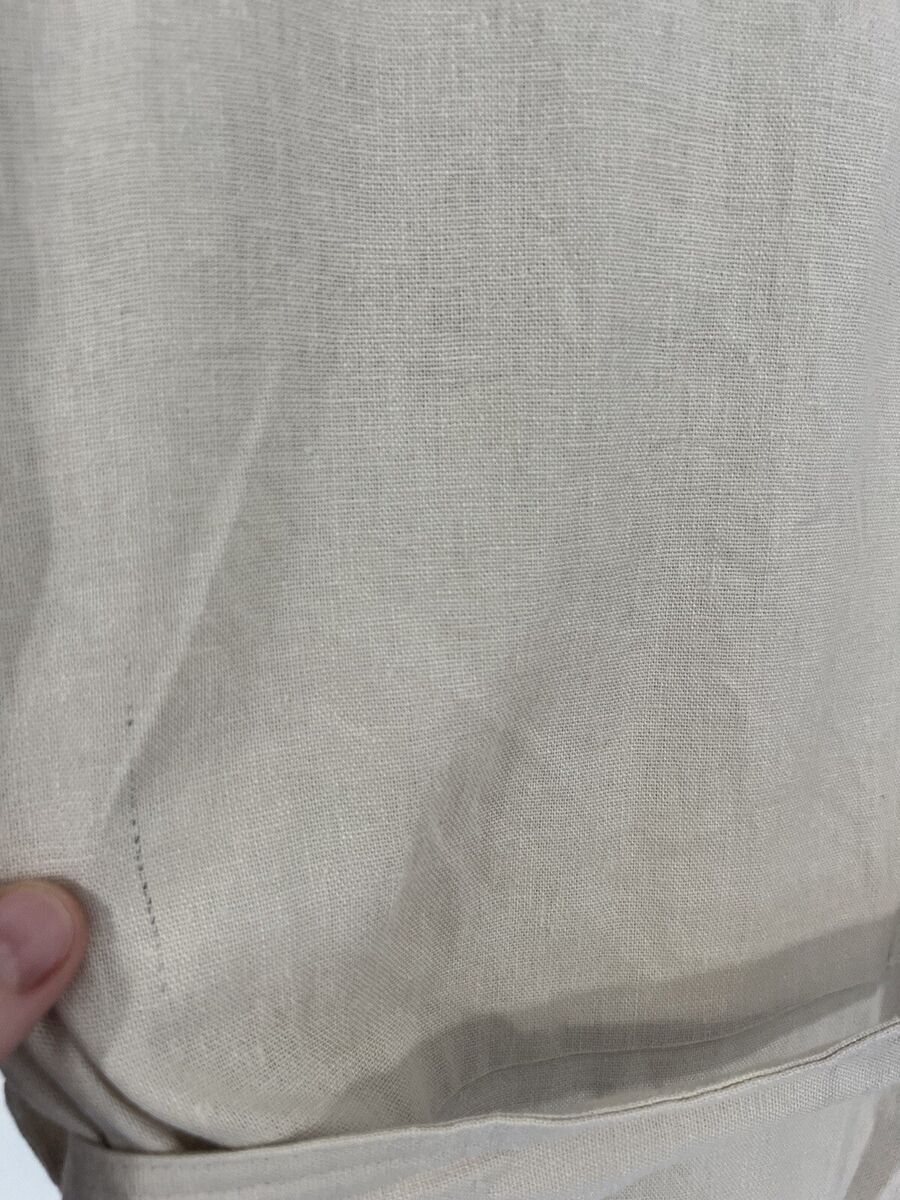 NEW ZARA BEIGE SHORT JUMPSUIT WITH 50% LINEN BELT WAIST 28 NEW ZARA BEIGE SHORT JUMPSUIT WITH 50% LINEN BELT WAIST 28