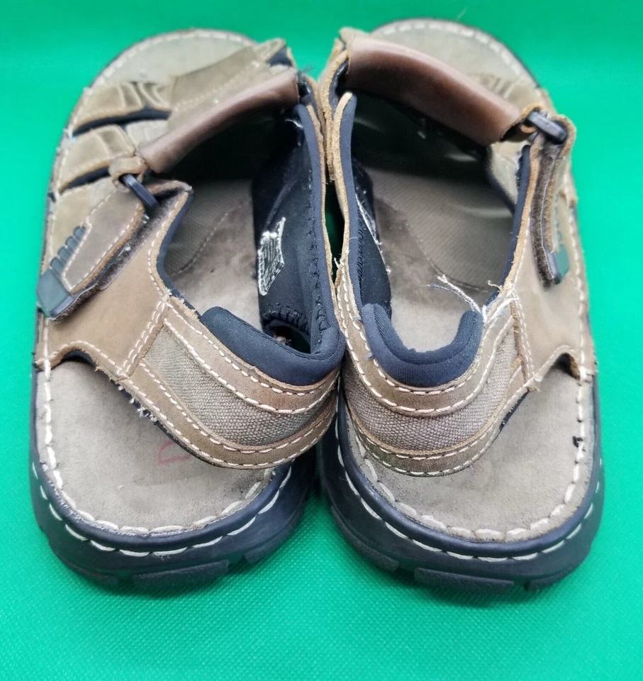 DEXTER Hombre Talla 12 CONFORT TUCSON FISHERMAN SANDALIA MARRÓN ESPUMA VISCOELÁSTICA ACOLCHADA Foto 4 de 4