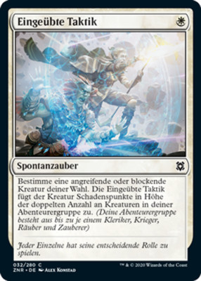  Magic the Gathering - Eingeübte Taktik - ZNR-DE032 MtG NM