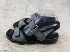 CLARKS SPRINGERS Blue Leather Sandals Size 7.5