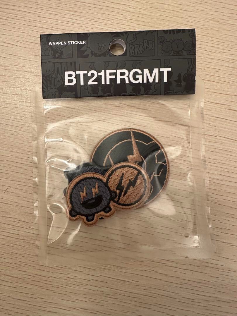 BT21 X FRAGMENT WAPPEN SET SHOOKY ワッペン BT21 X FRAGMENT WAPPEN SET SHOOKY ワッペン