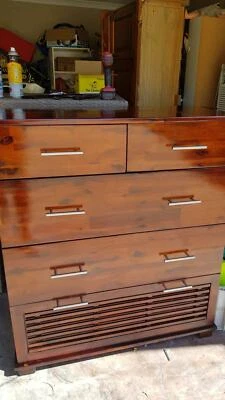 Solid Timber Chest Of Drawers With Soft Close Runners Very Heavy