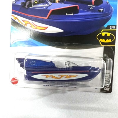 Hot Wheels Bat Boat 1966 - Édition Limitée 232/250 - Carte Courte M Case 2025 - Bleu - Neuf Sous Blister