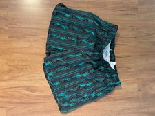 OP Men's Polyester Blue Swim Trunks with Draw String Elastic Waist and Pockets