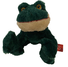 Vintage Russ Berrie Frog Plush Friggles Green 10 Floppy Stuffed Animal Toy TAG