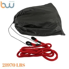 Red 21970 LBS 7/8" × 21' Recovery Kinetic Energy Truck Tow Strap Snatch Rope