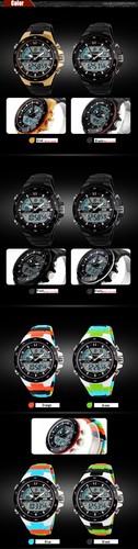 Hot Sale Analogue & Digital 5ATM Date Chronograph Mens Women Luxury SKMEI Watch - Picture 4 of 5