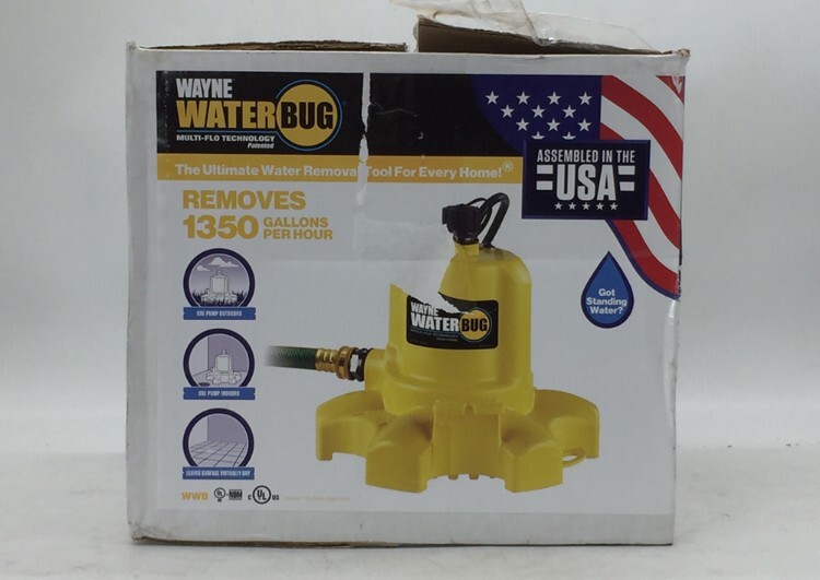Wayne 1/6 HP Submersible Utility Pump with Multi-Flo Technology for Efficient Water Removal