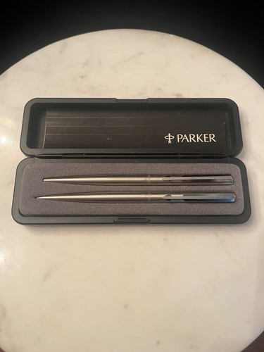 Vintage Parker ARROW Series Stainless, CHROME Trim BPN / PENC, Never Used MINT - Picture 7 of 9