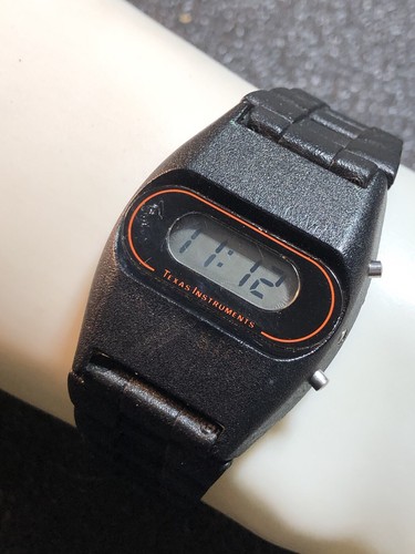 Vintage 1970's Texas Instruments Series 550 Digital LCD Wrist Watch Mens New Bat - Picture 18 of 23