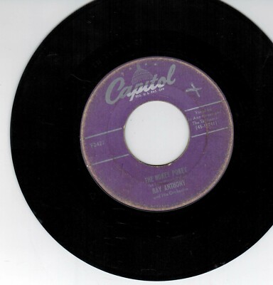 Vtg Capitol 45 RPM  Vinyl Ray Anthony J A Greer Skyliners Hokey Pokey Bunny Hop