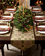 13"x70" Holiday Decorative Table Runner set of1 or 13"x19" Placemats set of4